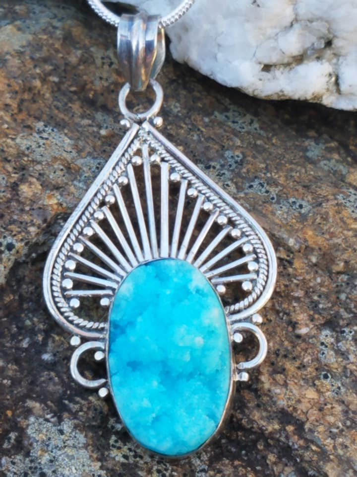 Aquamarine Silver Necklace | Breathe Autumn Rain Artisan Jewelry – Breathe  Autumn Rain Jewelry